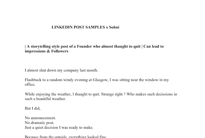 write engaging linkedin content for non native english founders